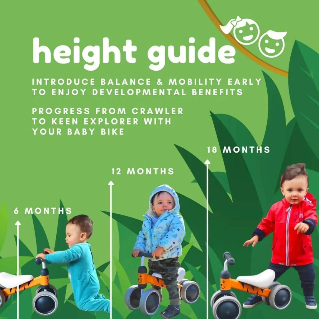 BOLDCUBE Baby Balance Bike - Red