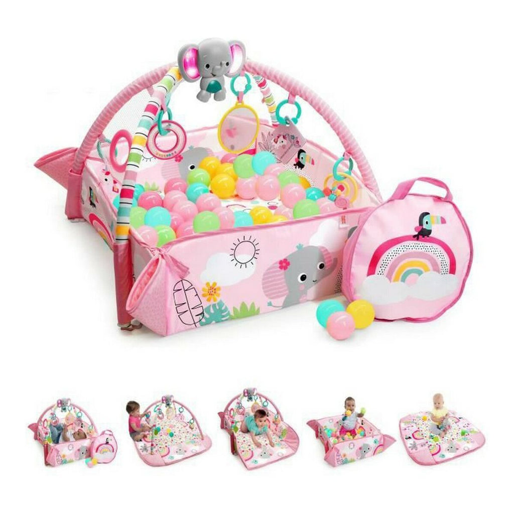 Playground Bright Starts Activity Gym Pink 5-in-1 Rainbow