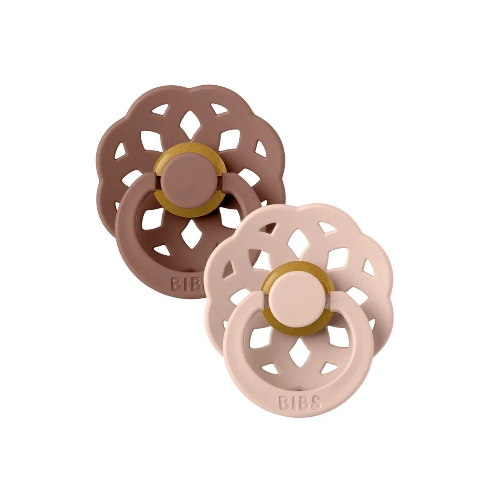 BIBS Boheme Soothers 0-6 months Pack of 2 - Woodchuck & Blush