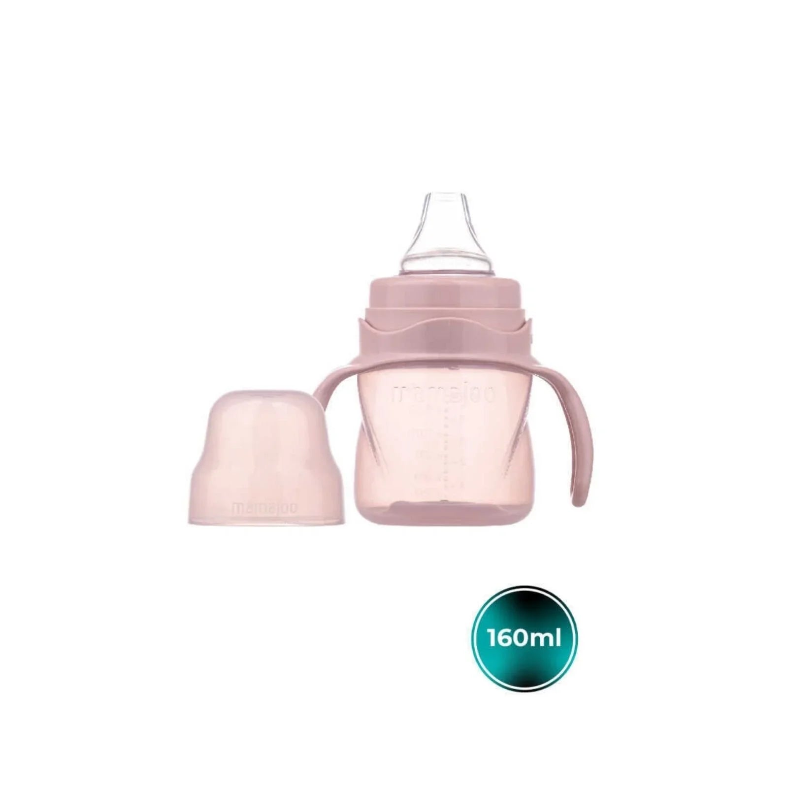 Mamajoo Training Cup with Handles 6+ months 160ml - Powder Pink