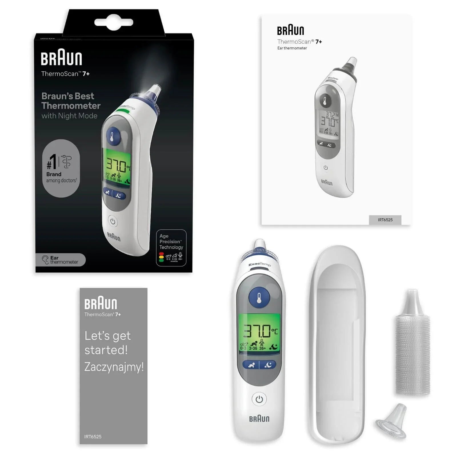Braun IRT6525 ThermoScan 7+ Ear Thermometer