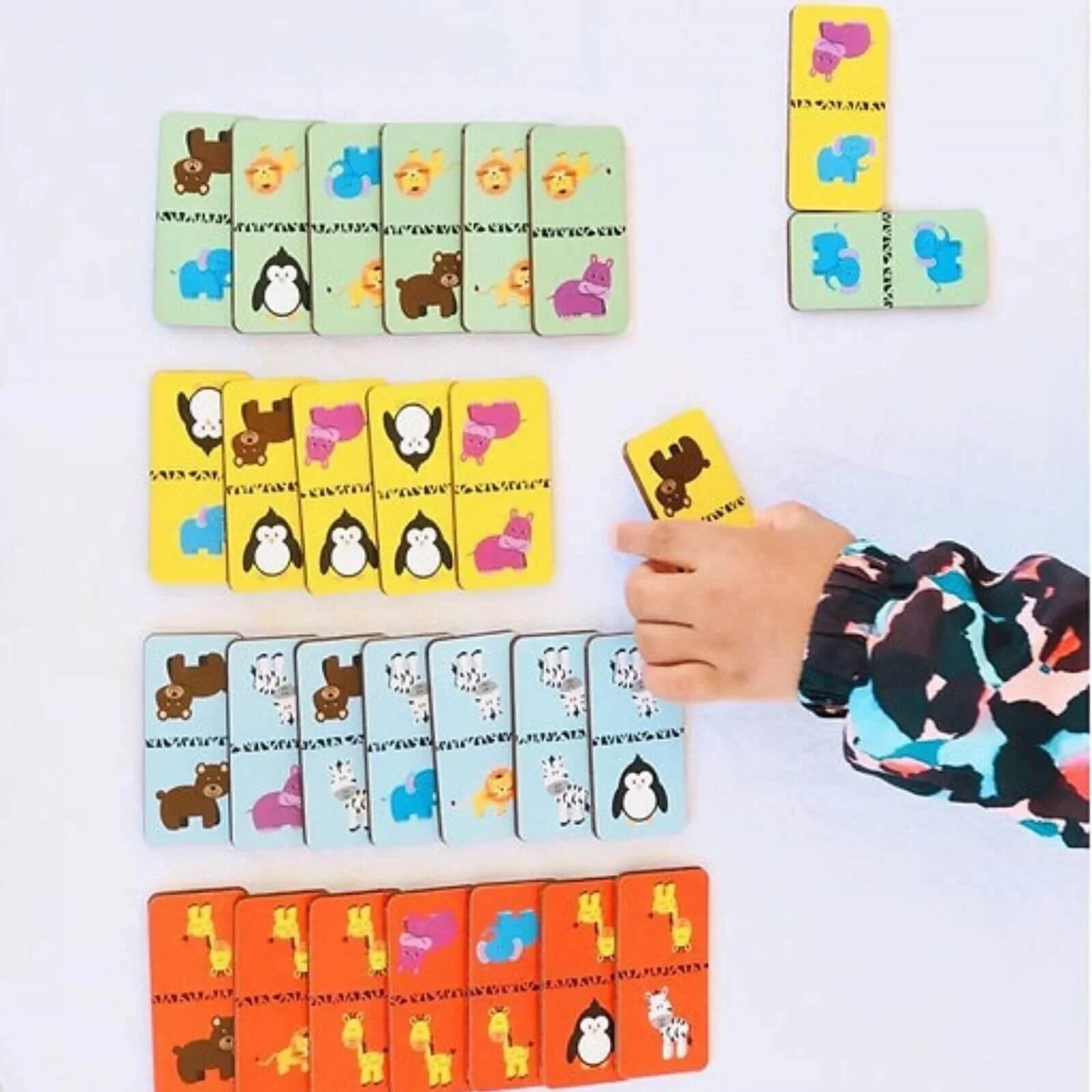 Rossie Wood Matching Game-Domino