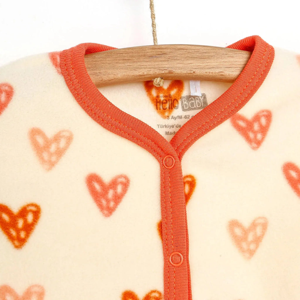 HelloBaby Newborn Baby Girl Fleece Cardigan