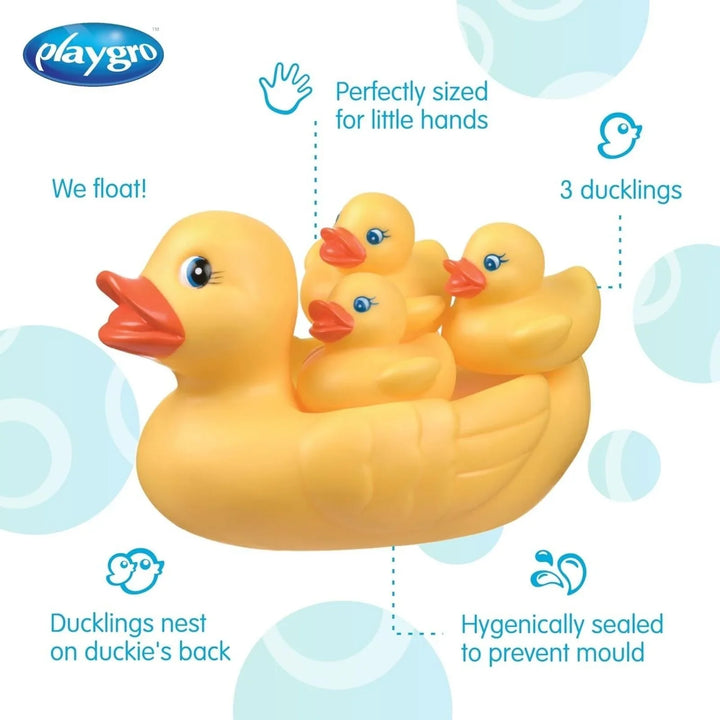 PlayGro Bath Duckie Family Pack of 4
