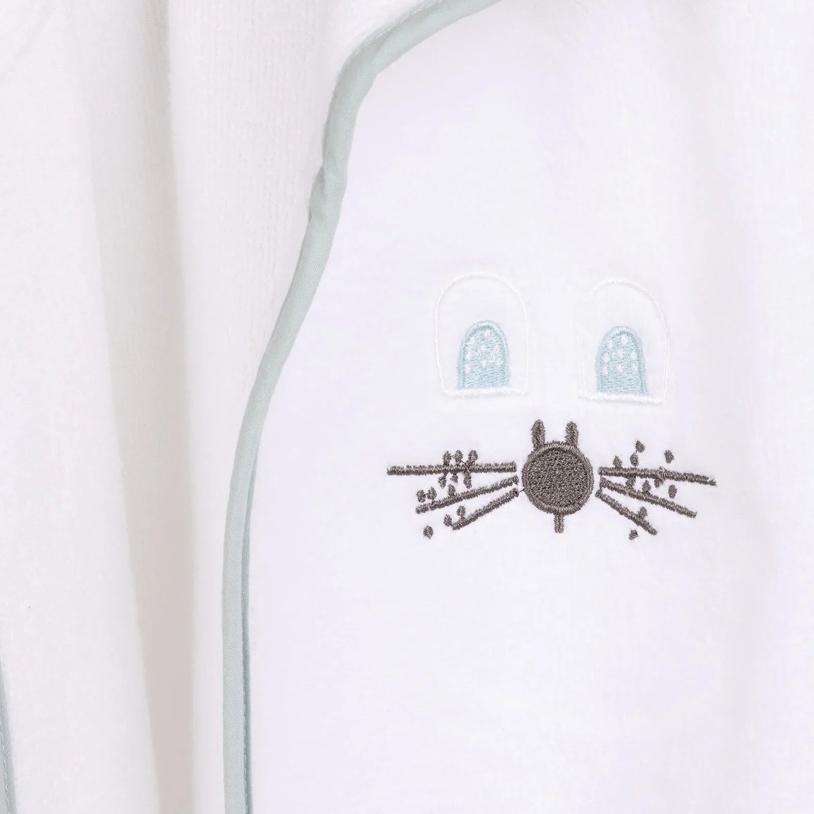 Mollia Boy Baby Bathrobe - White