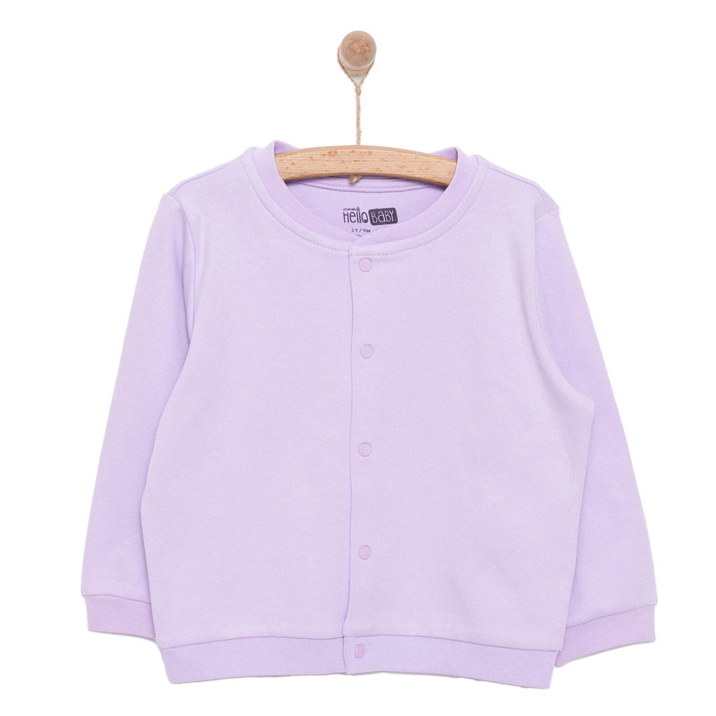 HelloBaby Basic Girl Cardigan - Purple