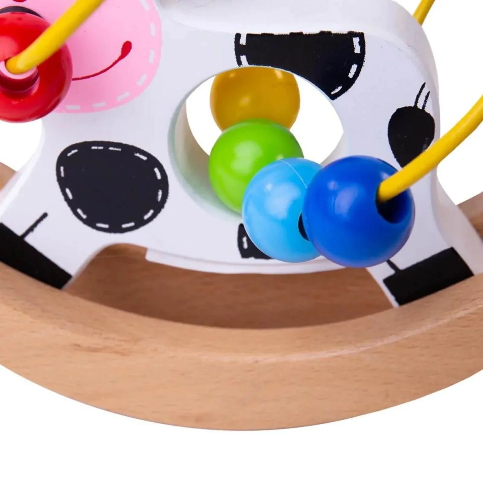 Bigjigs Toys Rocking Bead Frame Cow