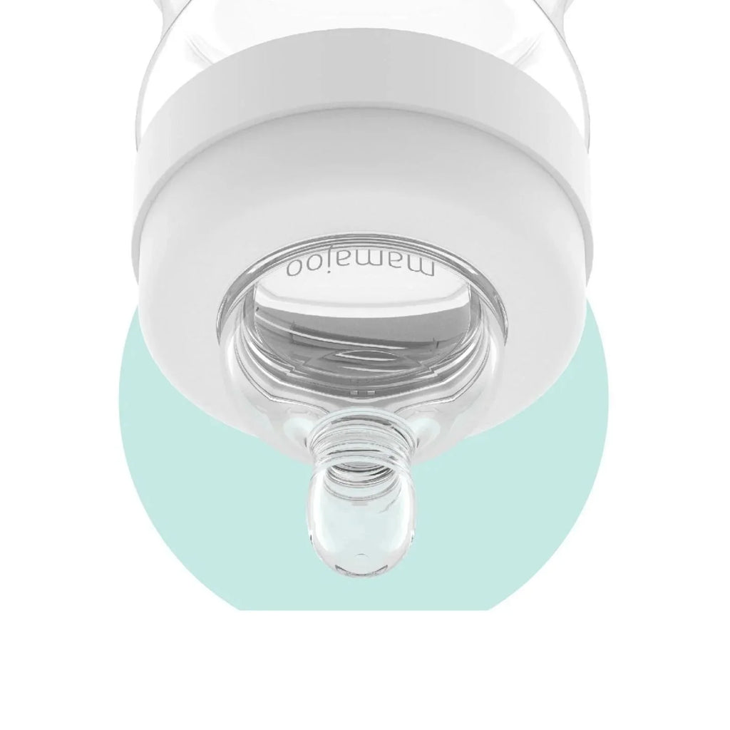 Mamajoo Anti-Colic PP Baby Bottle Medium Flow 6+ months 250ml - Silver