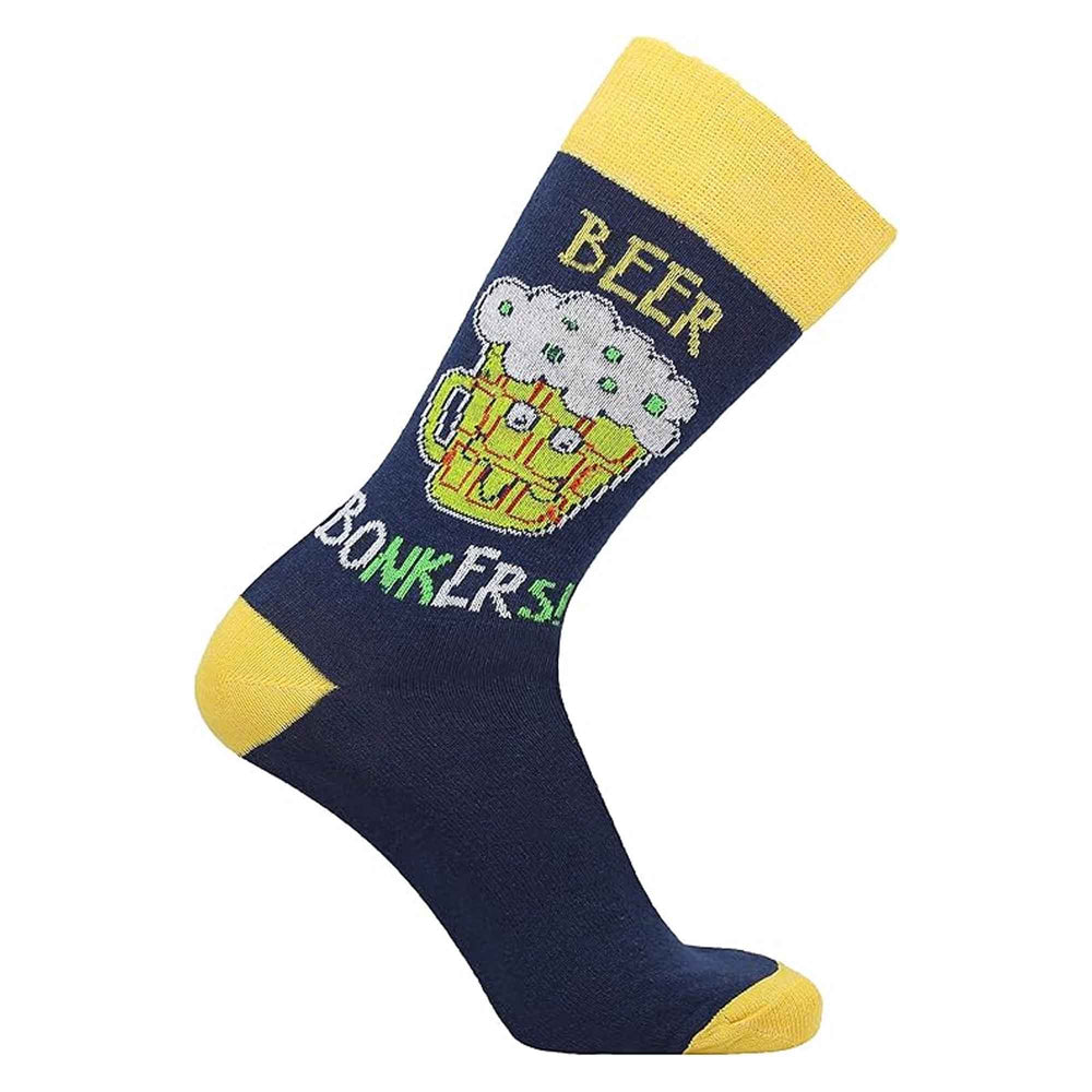 12 Pairs Men's Christmas Socks Cotton Rich Festive Holiday Novelty Designs Santa Claus Turkey Emojis Stocking Filler in UK Sizes 6-11 by Sock Stack