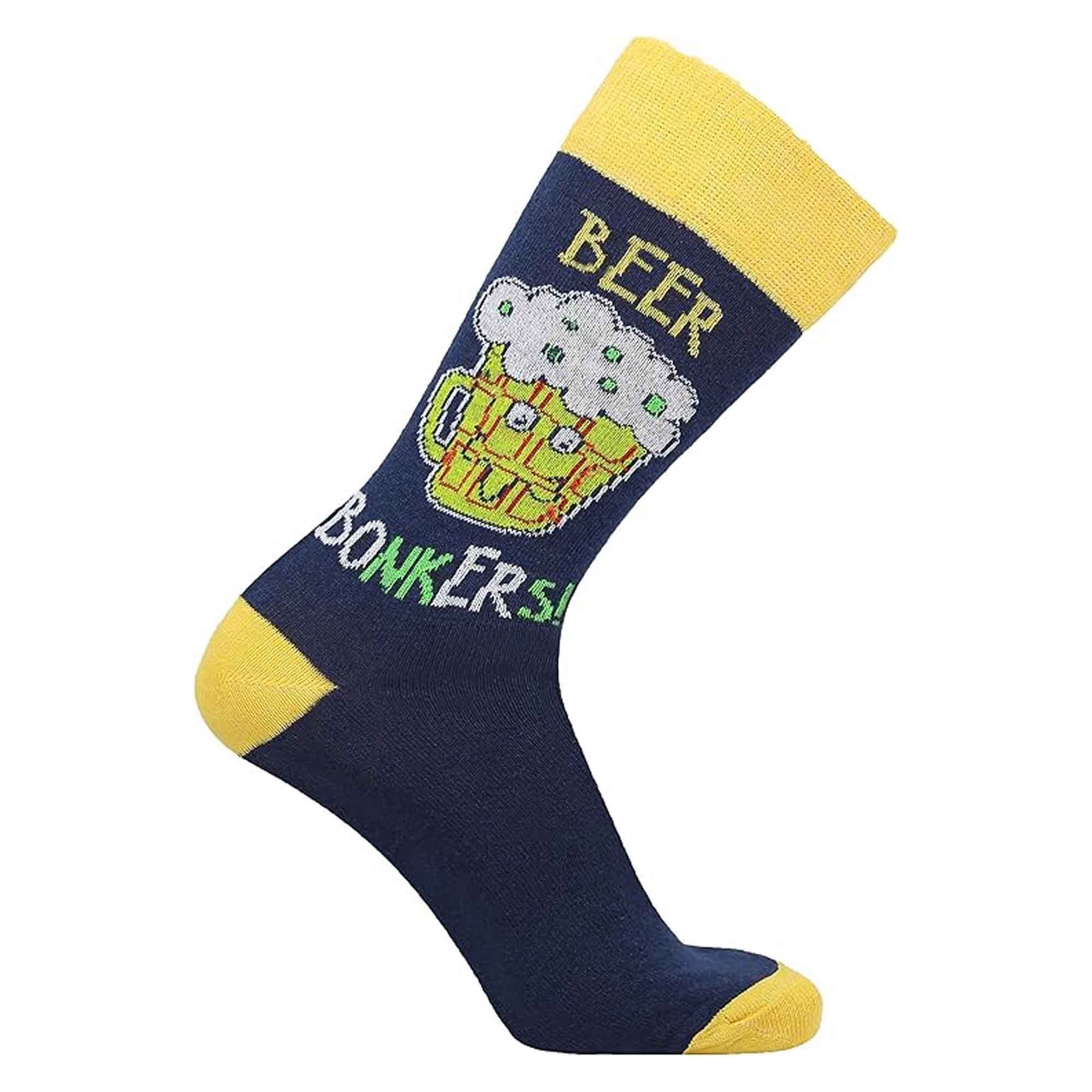 12 Pairs Men's Christmas Socks Cotton Rich Festive Holiday Novelty Designs Santa Claus Turkey Emojis Stocking Filler in UK Sizes 6-11 by Sock Stack