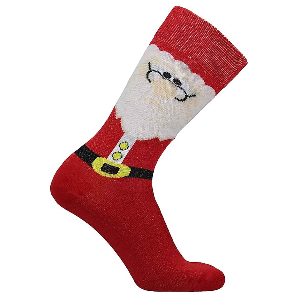 12 Pairs Men's Christmas Socks Cotton Rich Festive Holiday Novelty Designs Santa Claus Turkey Emojis Stocking Filler in UK Sizes 6-11 by Sock Stack