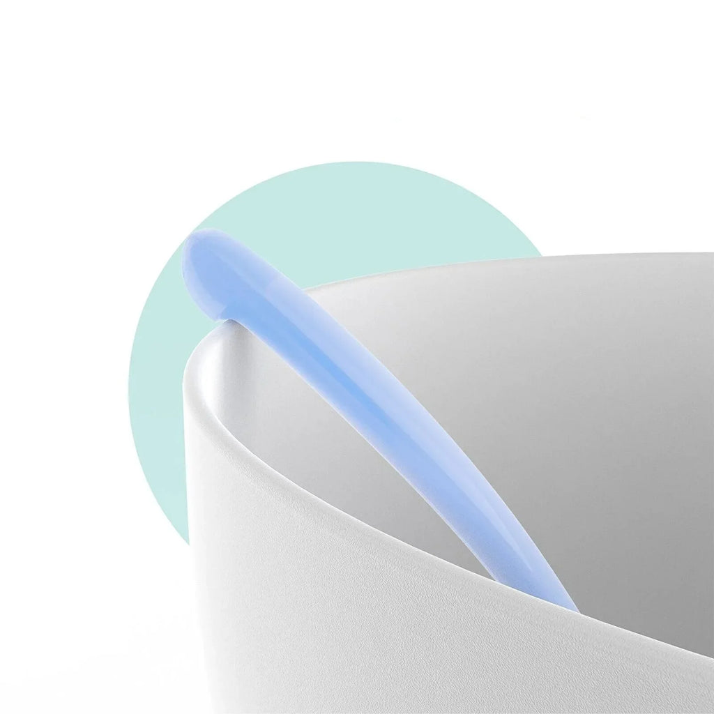 Mamajoo Silicone Spoons with Case Pack of 2 - Green & Blue