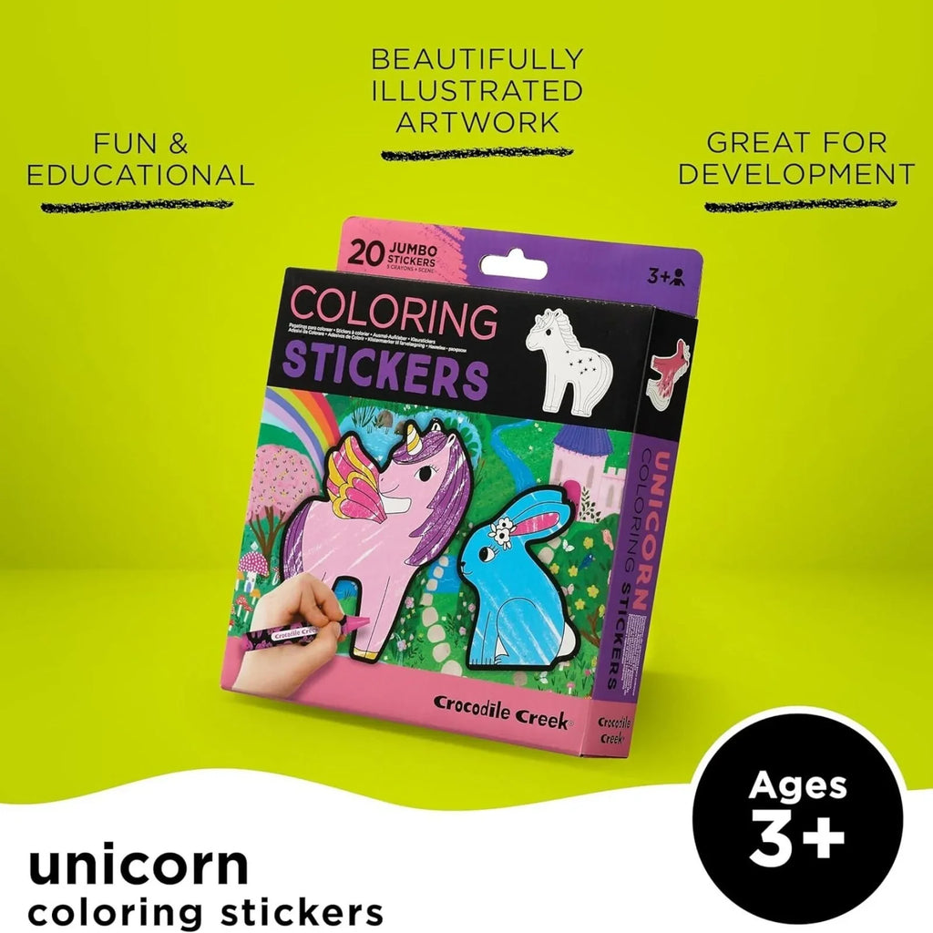 Crocodile Creek Unicorn Colouring Stickers