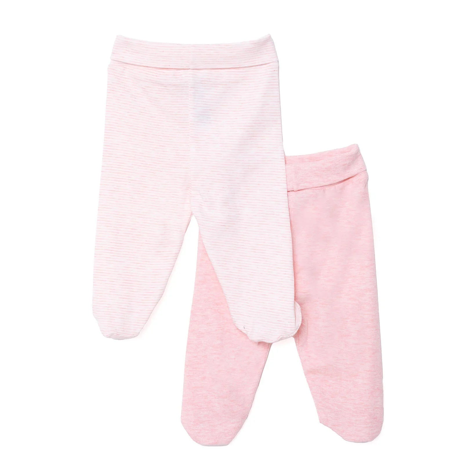 HelloBaby Unisex 2 Piece Footed Bottom - Pink