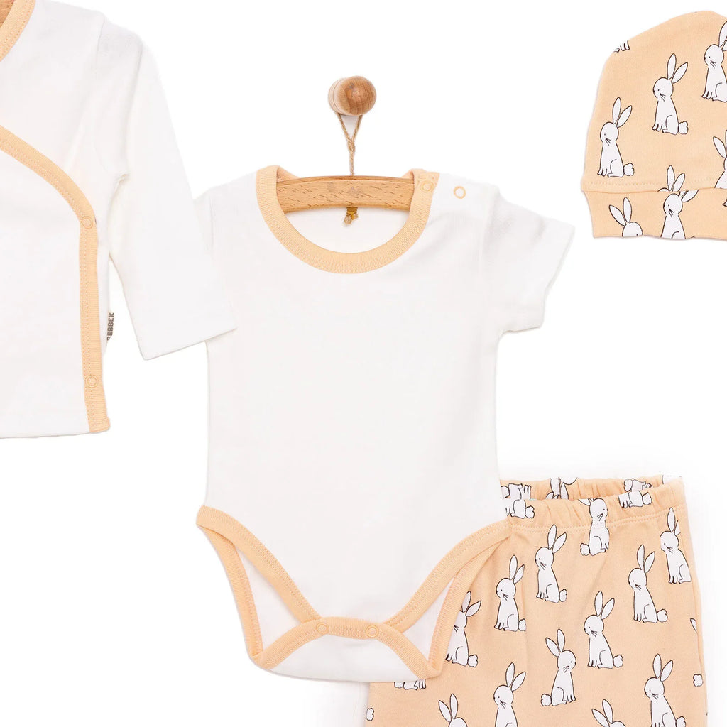 Bebbek Baby Boy 5 Pcs Newborn Starter Set - Ecru