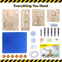 Tegan STEAM DIY Smartivity Craen Hydrolig Adeilada-Dy-Hun