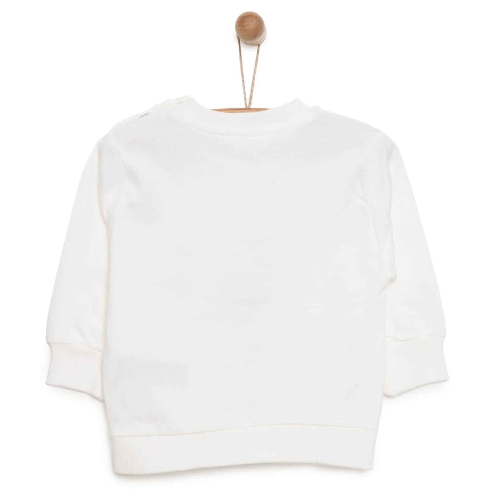 HelloBaby Baby Girl Rabbit Printed Sweatshirt - Ecru