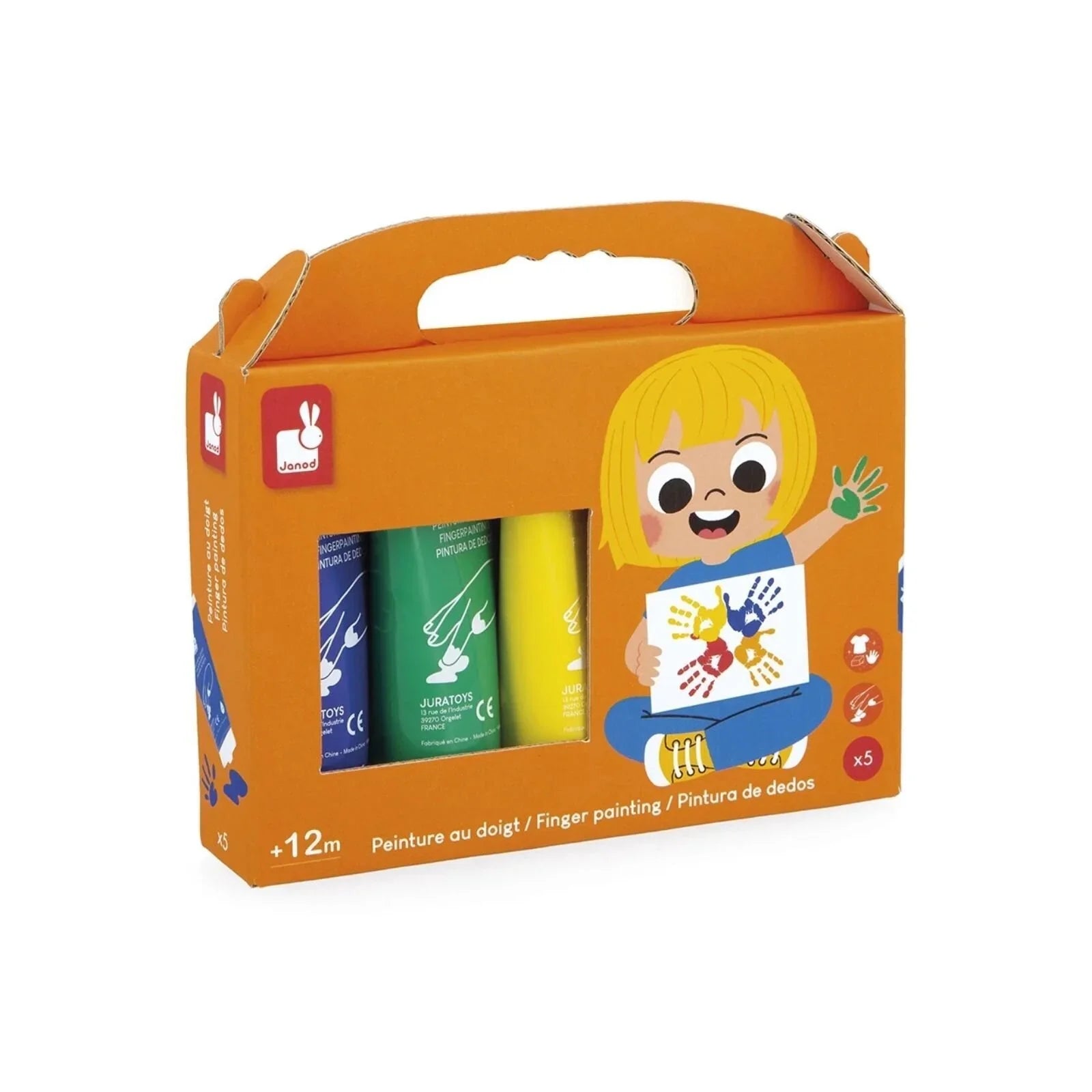 Janod Finger Paints 5 pcs