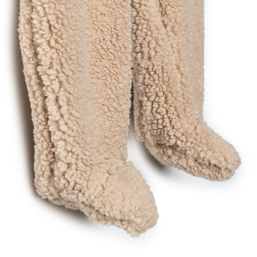 Midimod Newborn Welsoft Footed Jumpsuit - Light Brown