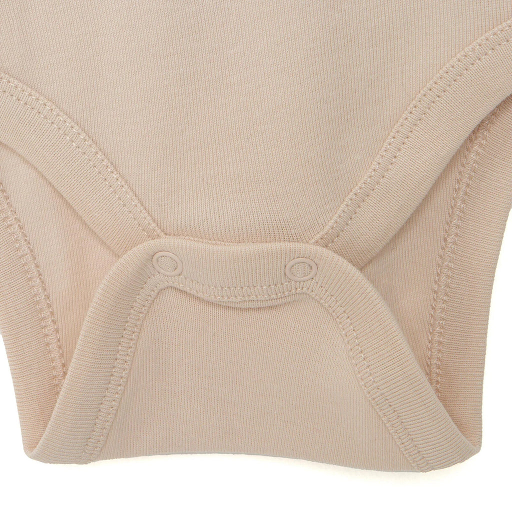 HelloBaby Unisex Long Sleeve Bodysuit - Beige