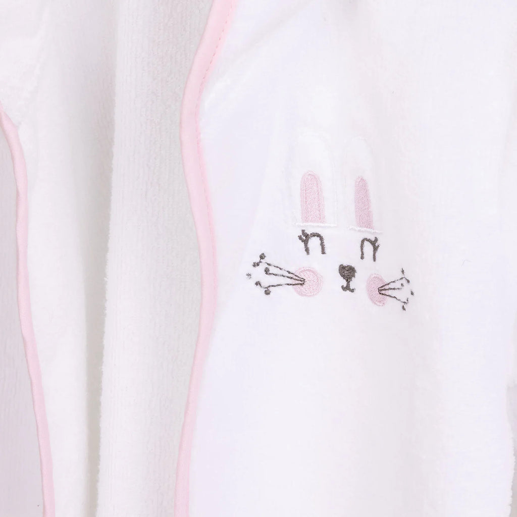Mollia Girl Baby Bathrobe - White