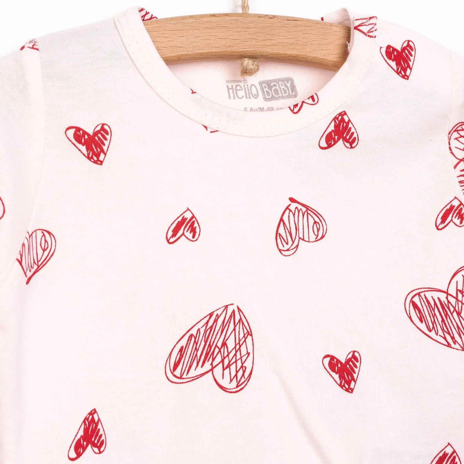 HelloBaby Baby Girl Long Sleeve Pyjamas Set - Light Pink