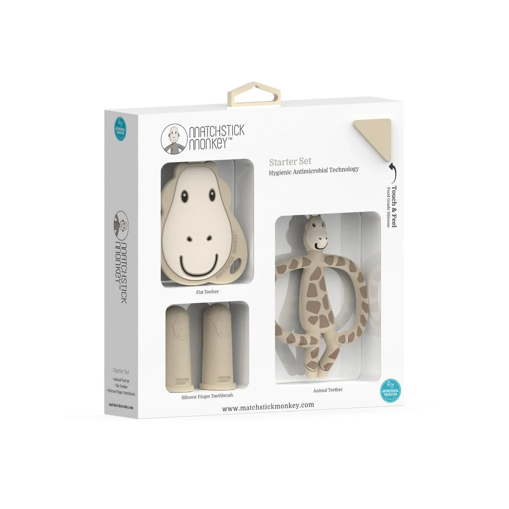 Matchstick Monkey Giraffe Teething Starter Set