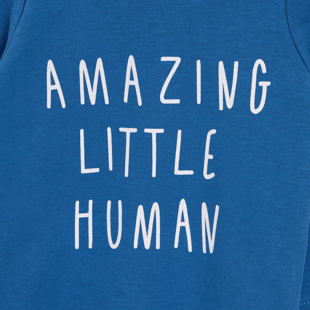 HelloBaby Boy Long Sleeve Bodysuit - Navy Blue