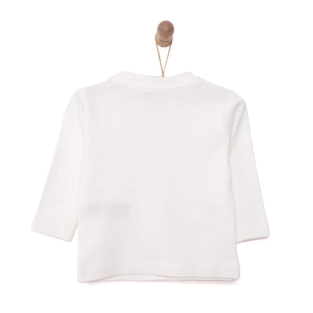 HelloBaby Baby Girl Long Sleeve T-shirt - Ecru