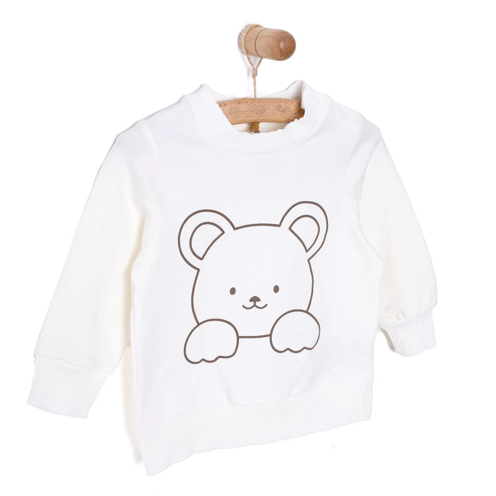 HelloBaby Newborn Girl  Cat Printed Sweatshirt