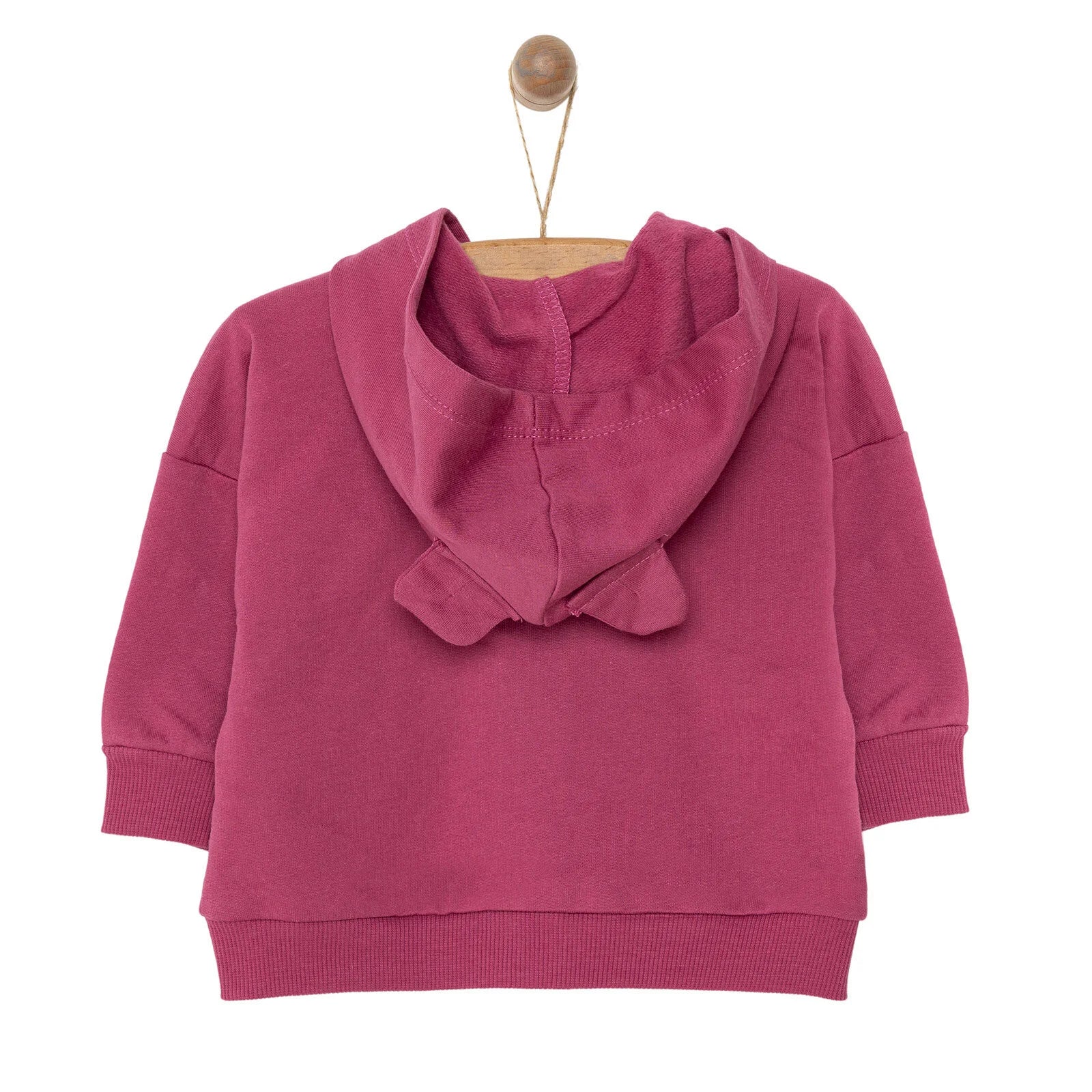 HelloBaby Newborn Girl Cardigan - Damson