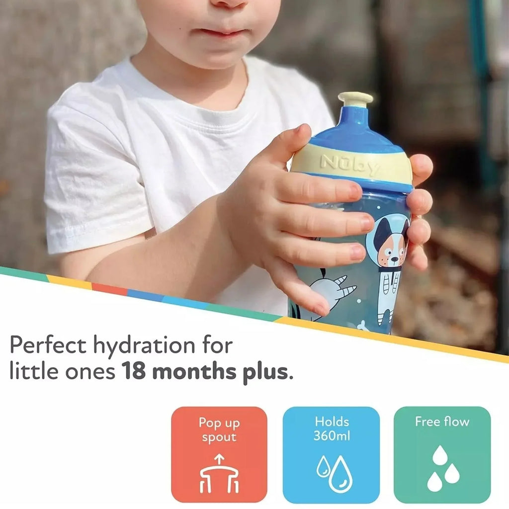Nuby Super Slurp Water Bottle Pack of 1 360ml