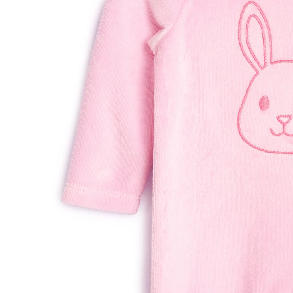 HelloBaby Newborn Baby Girl Velvet Footed Jumpsuit - Pink