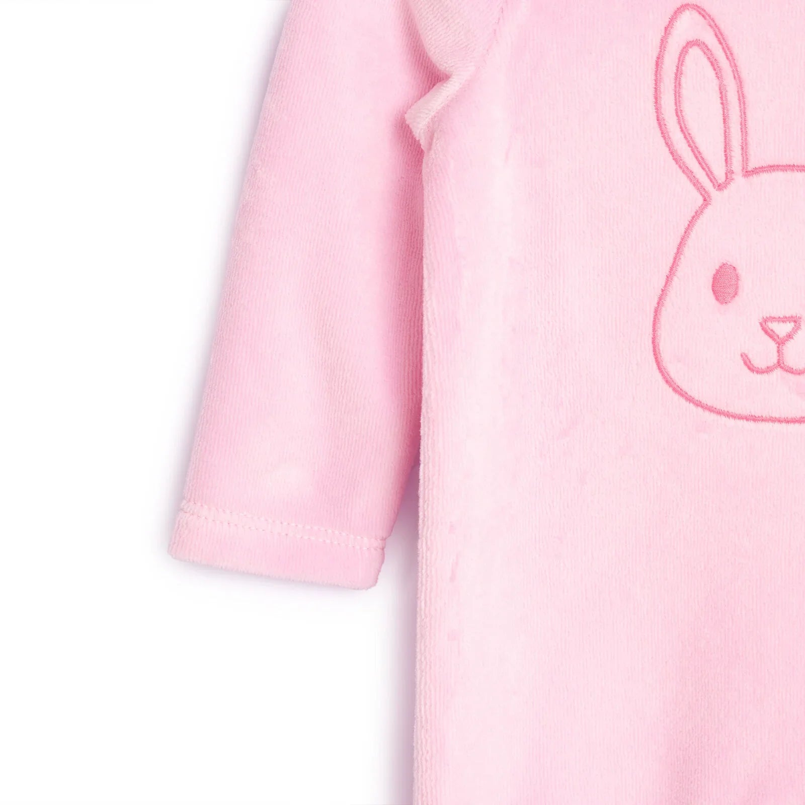 HelloBaby Newborn Baby Girl Velvet Footed Jumpsuit - Pink