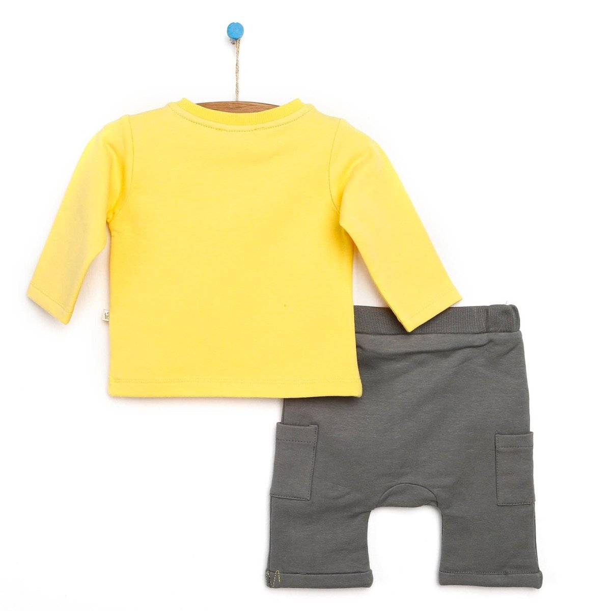 For My Baby Newborn Wild  Sweatshirt-Panth - Yellow