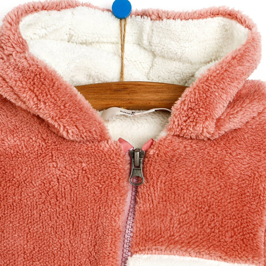 Midimod Newborn Welsoft Jumpsuit - Light Rose