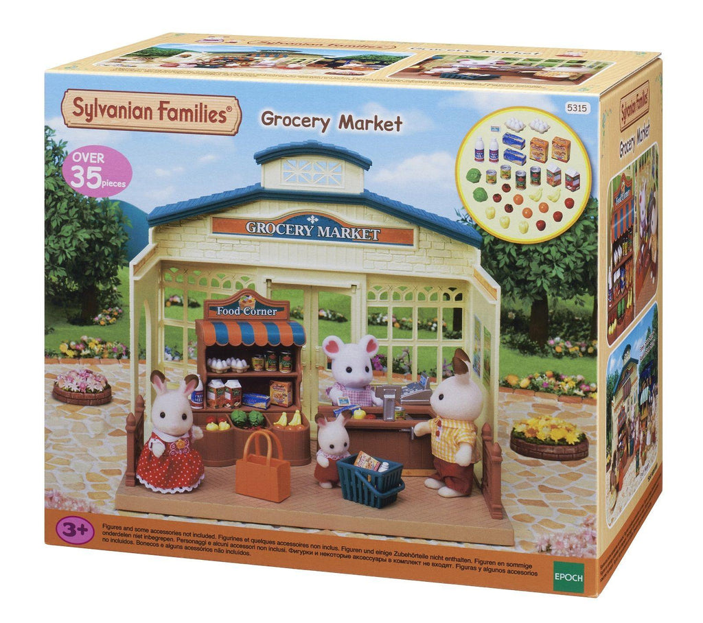 Sylvanian Families Grocery Market Toy Shop Playset for Ages 3 and Up