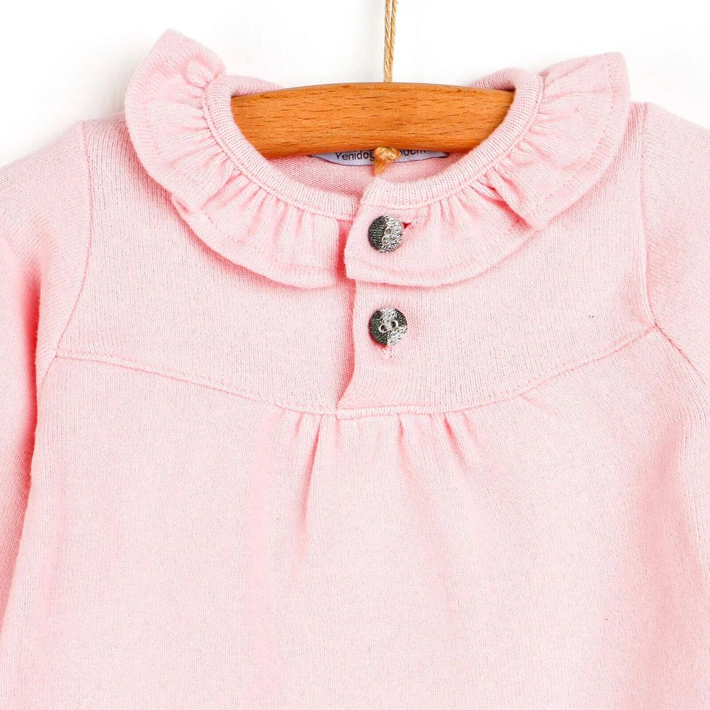 For My Baby Newborn Leopard Blouse-Short - Pink