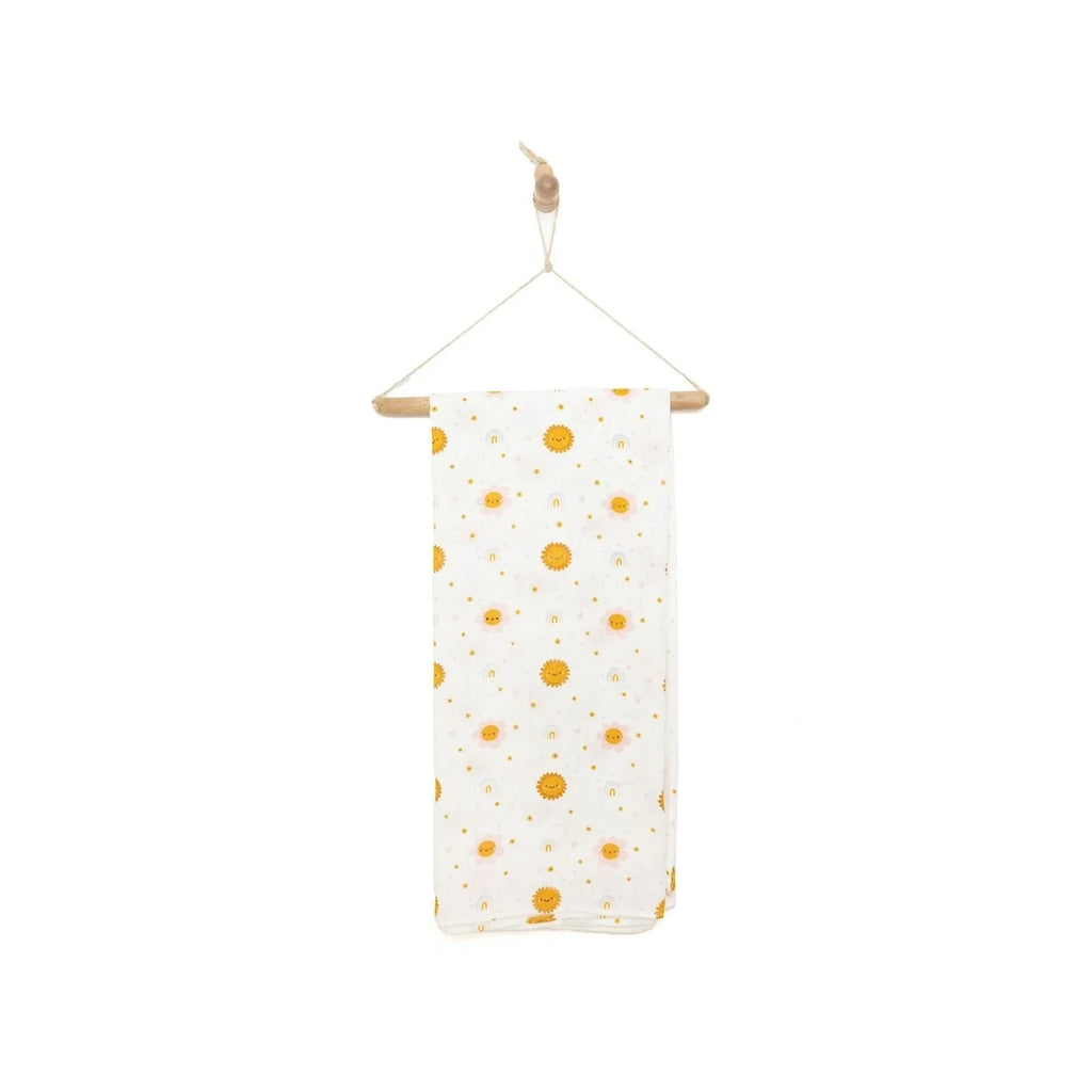 Little Dreams Girl Muslin Blanket - Yellow