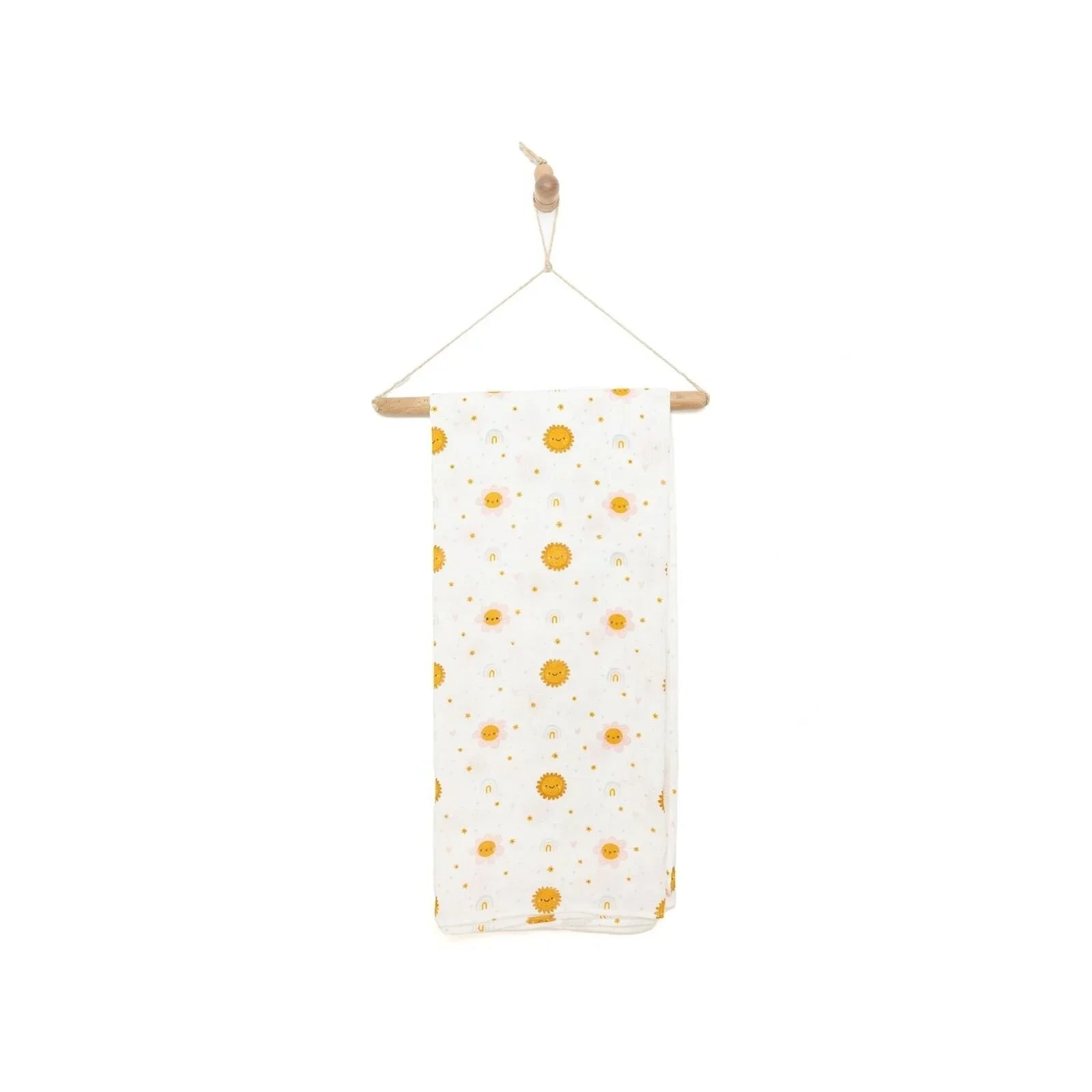 Little Dreams Girl Muslin Blanket - Yellow