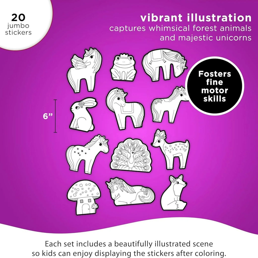 Crocodile Creek Unicorn Colouring Stickers