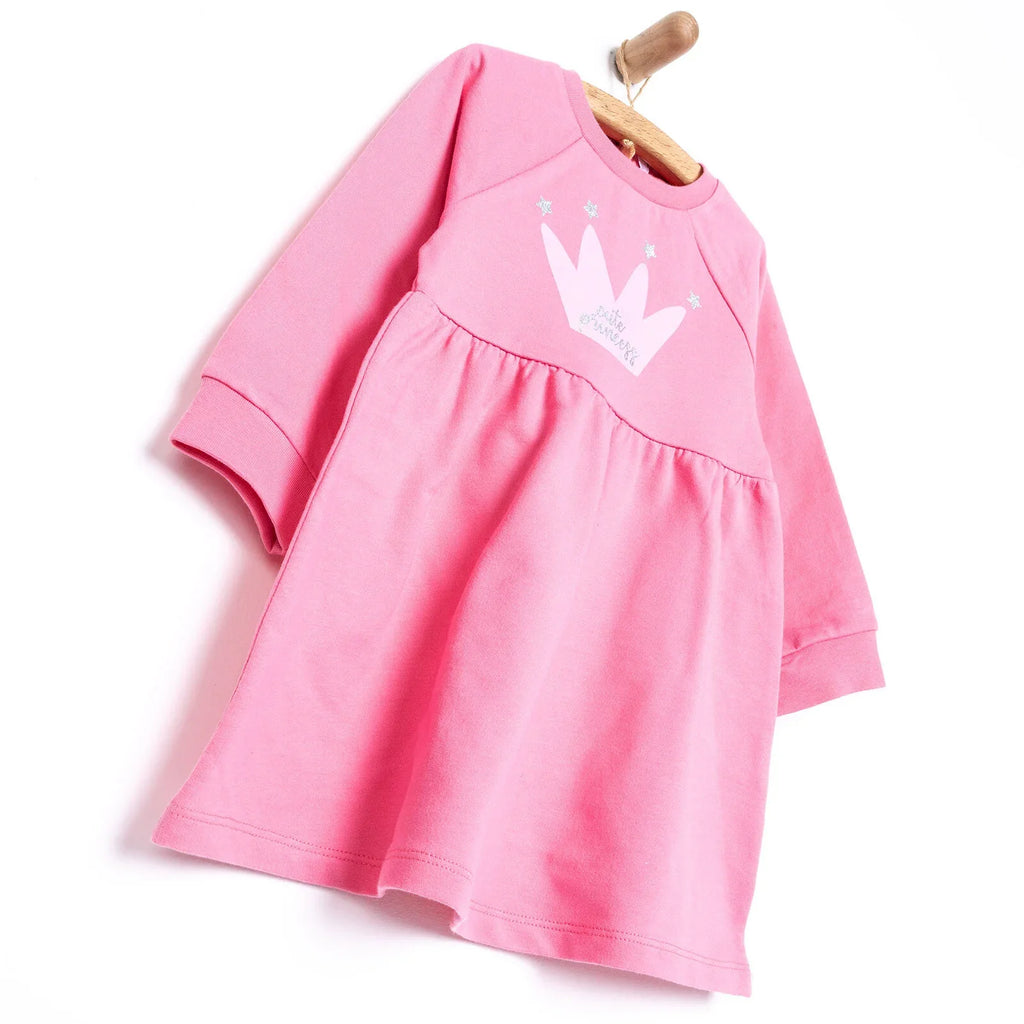 HelloBaby Basic Girl Knitted Ruffled Dress - Pink