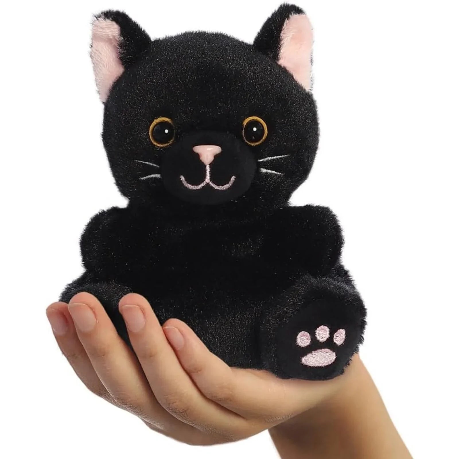 Palm Pals Twilight Black Cat Soft Toy 12cm