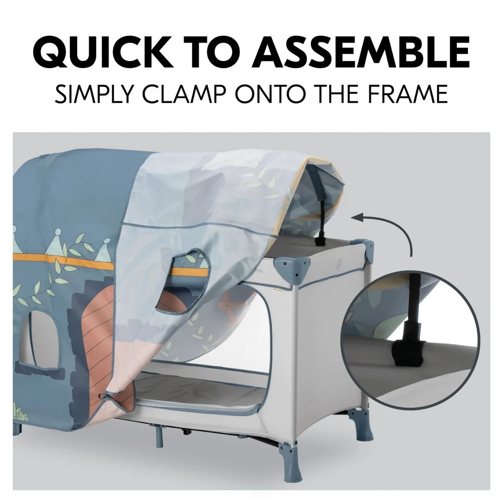 Hauck Travel Cot Cover - Palace