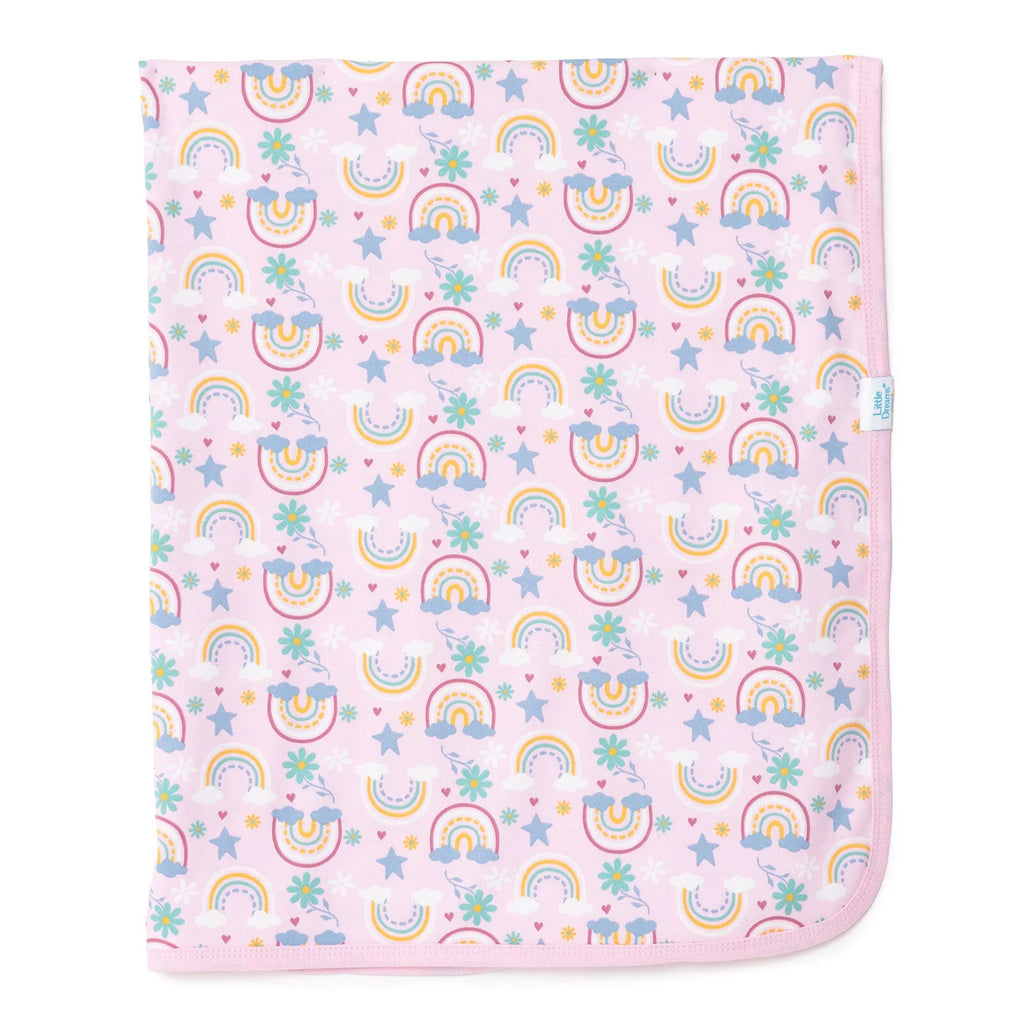 Little Dreams Muslin Blanket - Pink