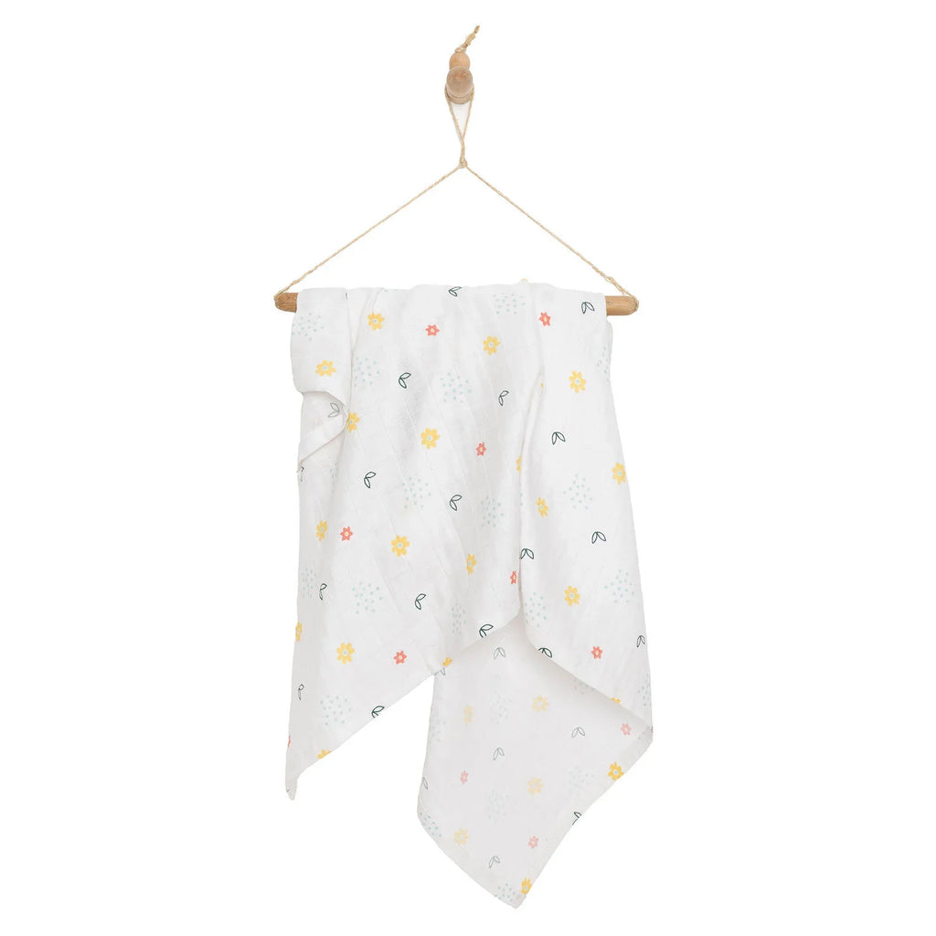 Little Dreams Girl Muslin Blanket - Patterned