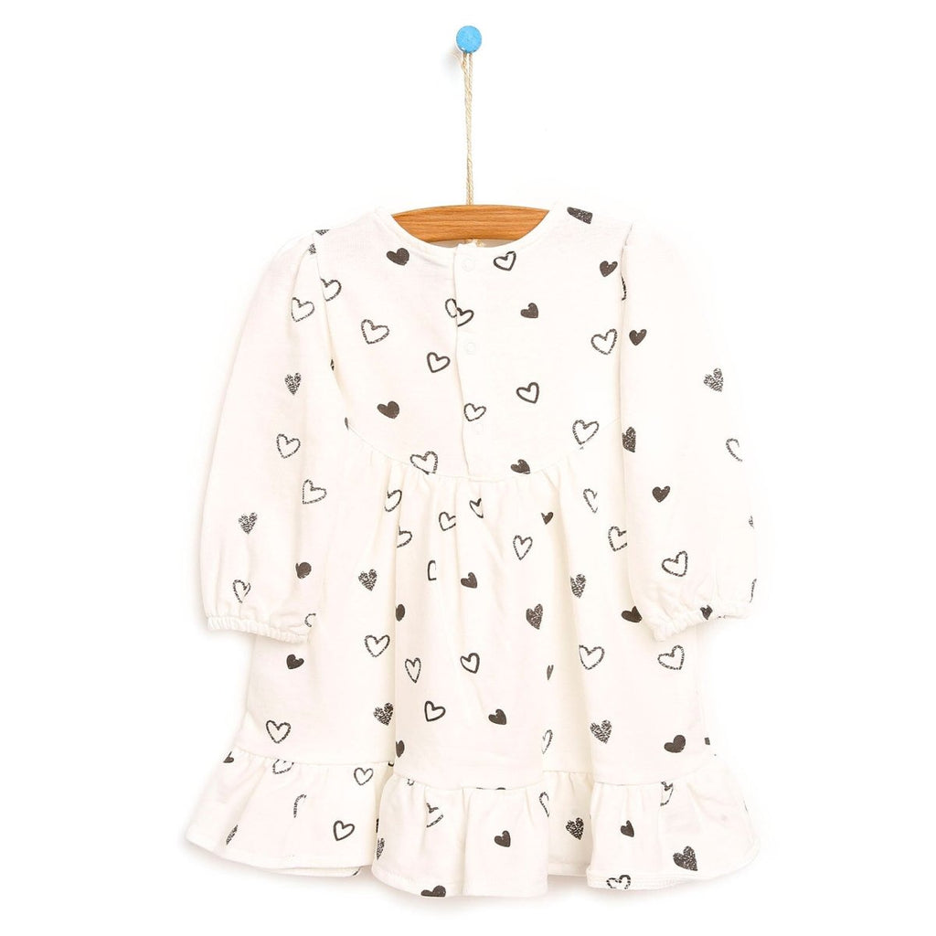 HelloBaby Basic Baby Girl Heart Printed - Beige