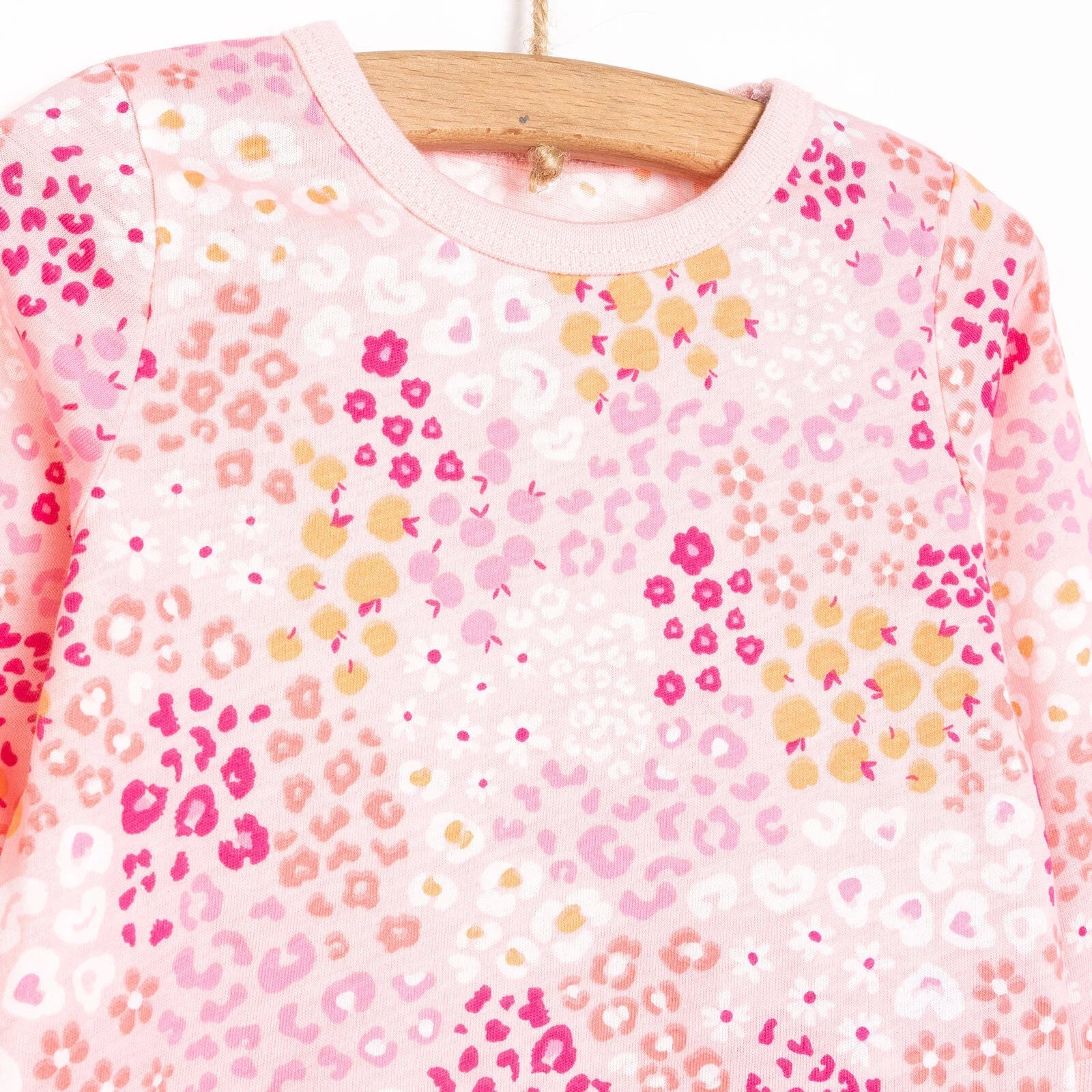 HelloBaby Baby Girl Long Sleeve Pyjamas Set - Dark Pink