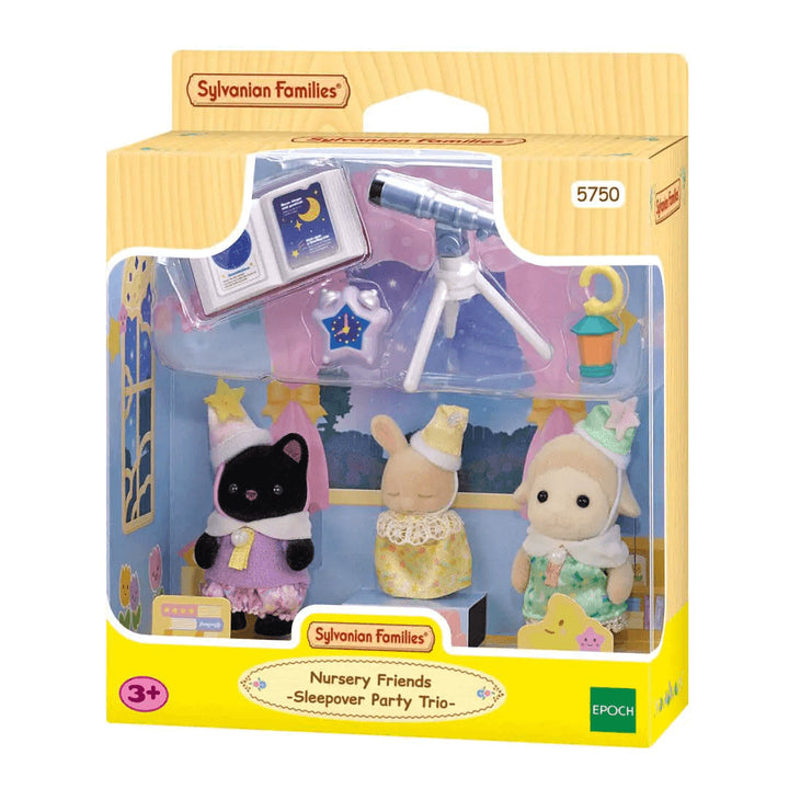 Sylvanian Families Nursery Friends - Sleepover Party Trio for Ages 3+