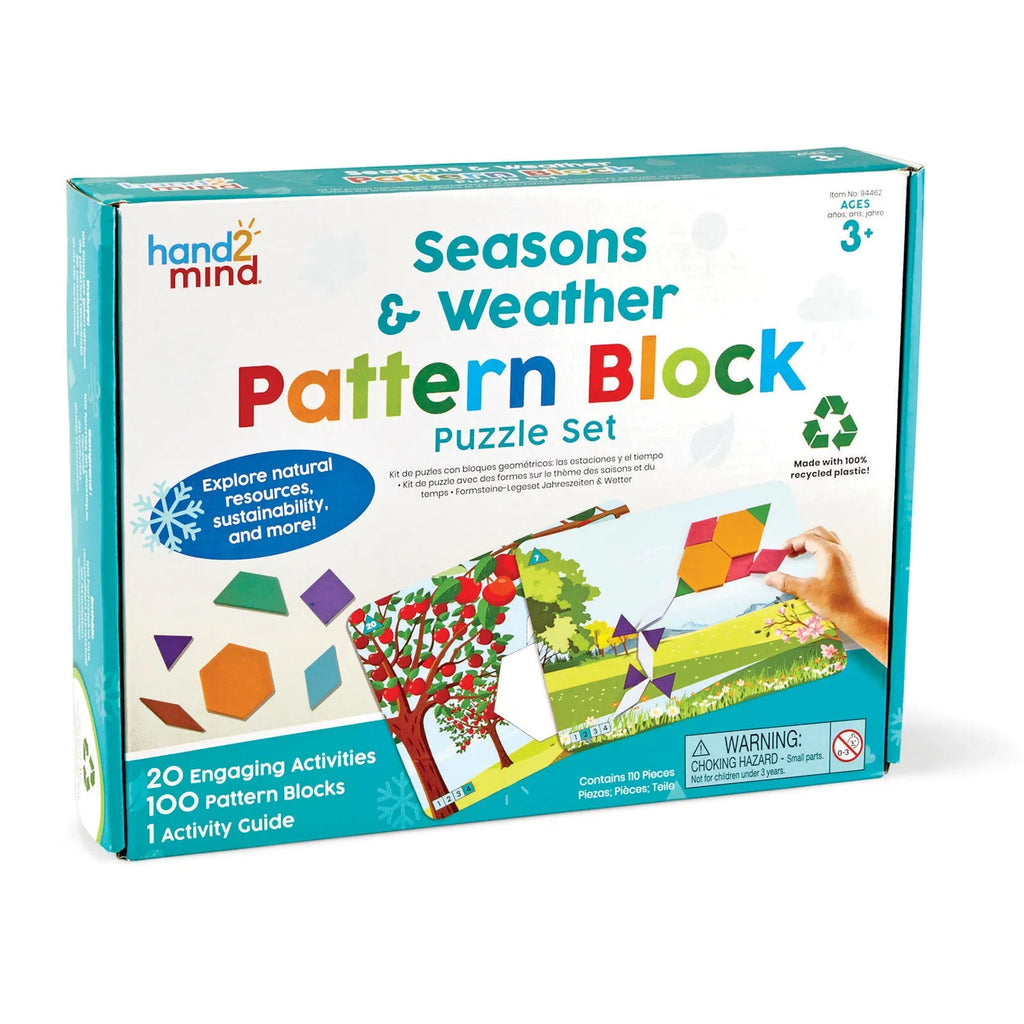 hand2Mind  Seasons & Weather Pattern Block Puzzle Set